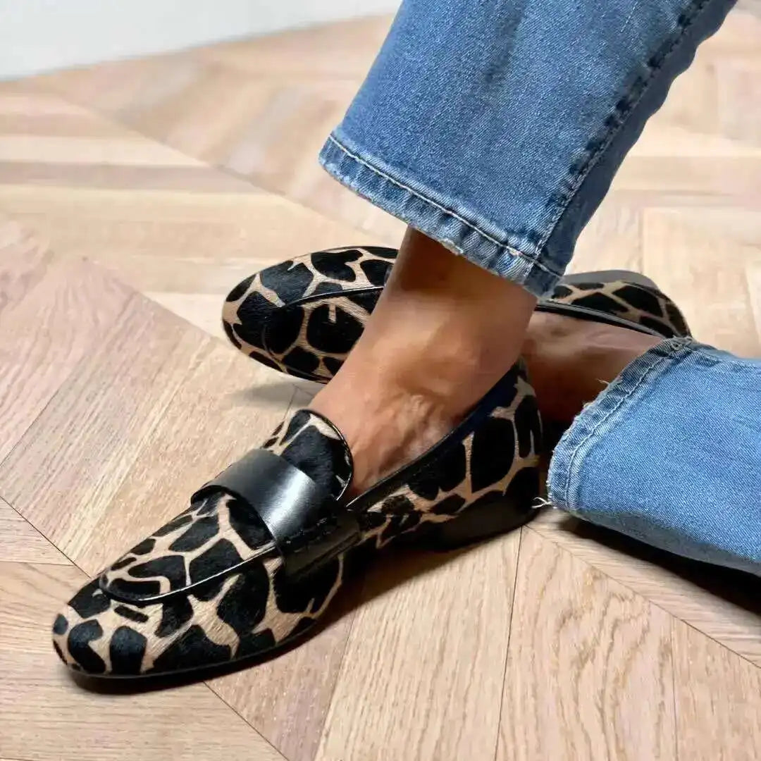 Flat Heels Shoes Round Toe Boat Shoes Women Loafers