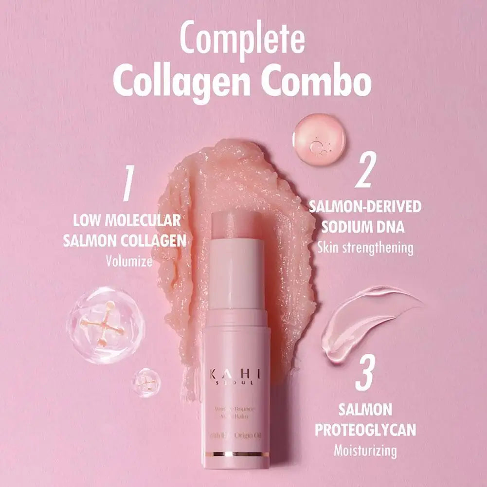 Korean PDRN Collagen JEJU Organic Oil Balm 9g Original KAHI Wrinkle Bounce Multi Balm Stick Moisturizing Essence Stick Face Care