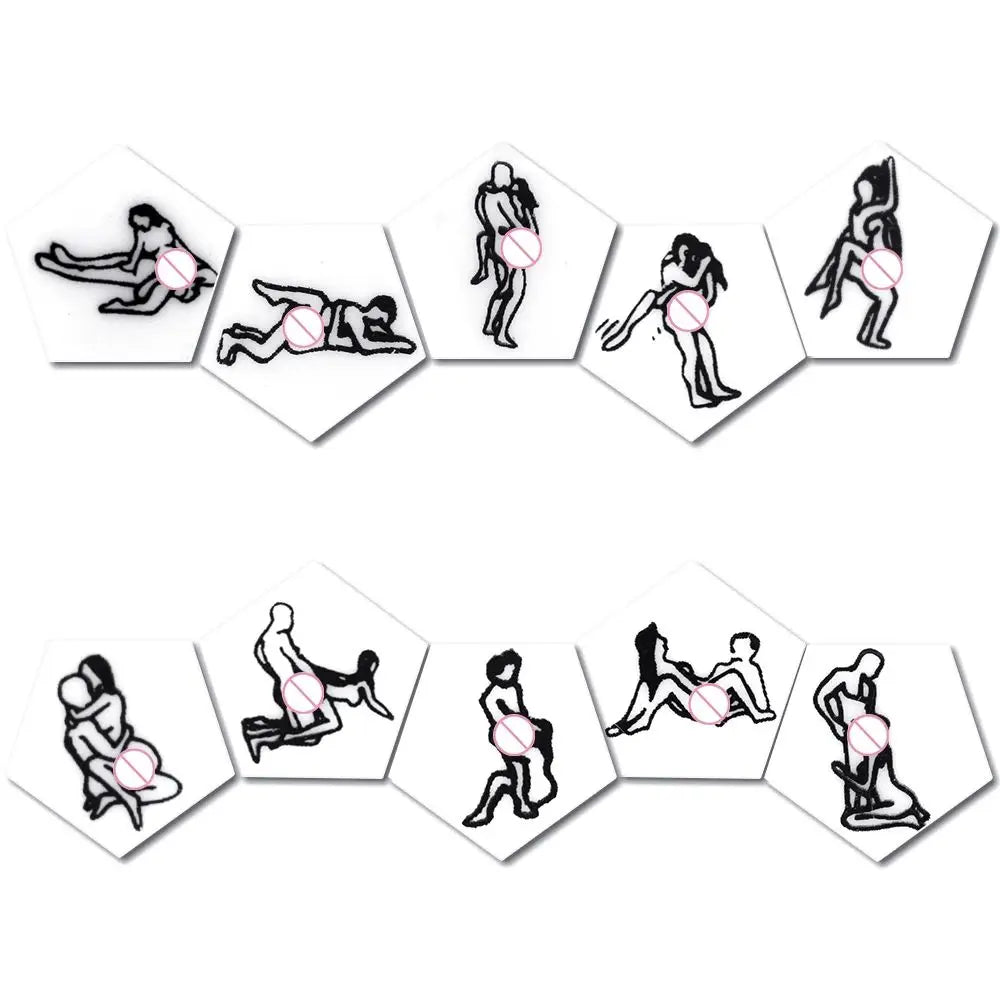 Adult Dice Sexy Toys 12 Sides Sex Erotic Love Posture Couple Humour Game Sexual Sexuels Position Foreplay Acrylic Cube Accessory