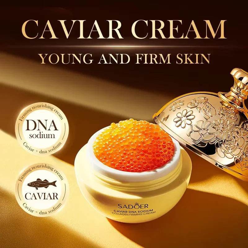 Caviar Firming Wrinkles Face Cream Collagen Lightening Fine Lines Deep Hydration Moisturizing Smooth Brighten Skin Care Products