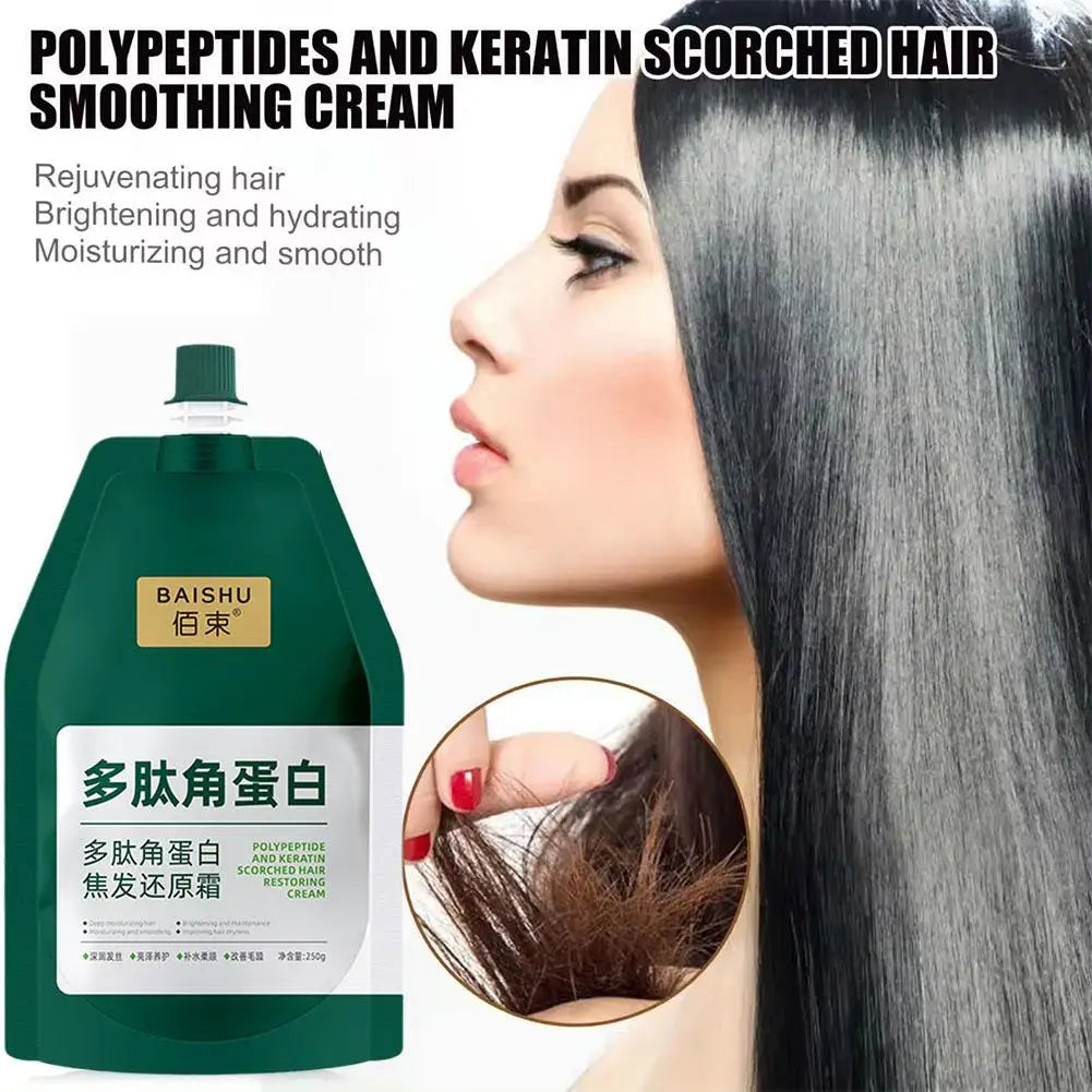 Collagen Hair Mask Polypeptide Peptide Keratin Hair Mask Oil Control Moisturizer Conditioner Smooth Frizz Damaged Hair Care