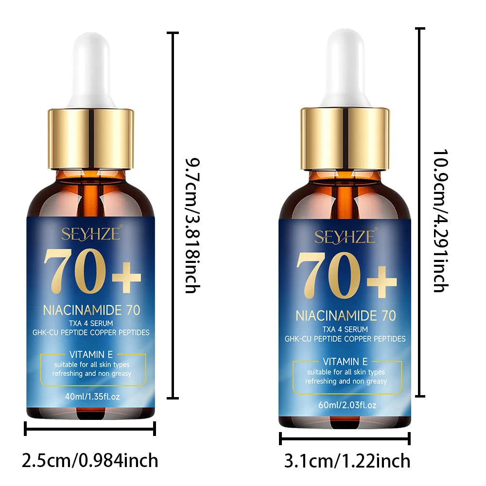 SEYHZE Niacinamide Essence Serum – Korean skincare. Infused with collagen, ceramides, aloe vera, and centella asiatica. Firms sa