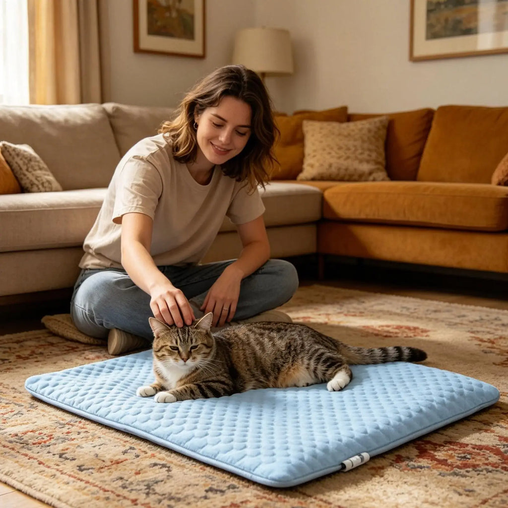 Summer Pet Mat Cooling Dog Pad For Dogs Cat Blanket Sofa Breathable Pet Bed Washable Self Cooling Cat Ice Pad Pet Supplies
