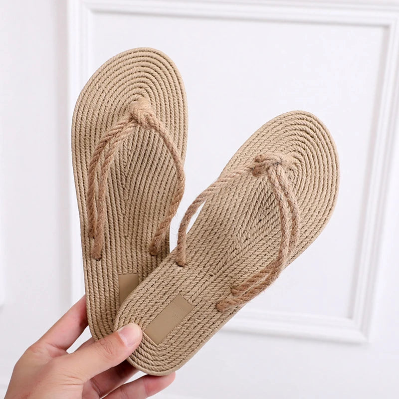 Fashion Slippers Home Shoes Women Bohemian Ethnic Style Flat Shoes Female Sandals Sandals Beach Slipper Flip Flops Zapatos