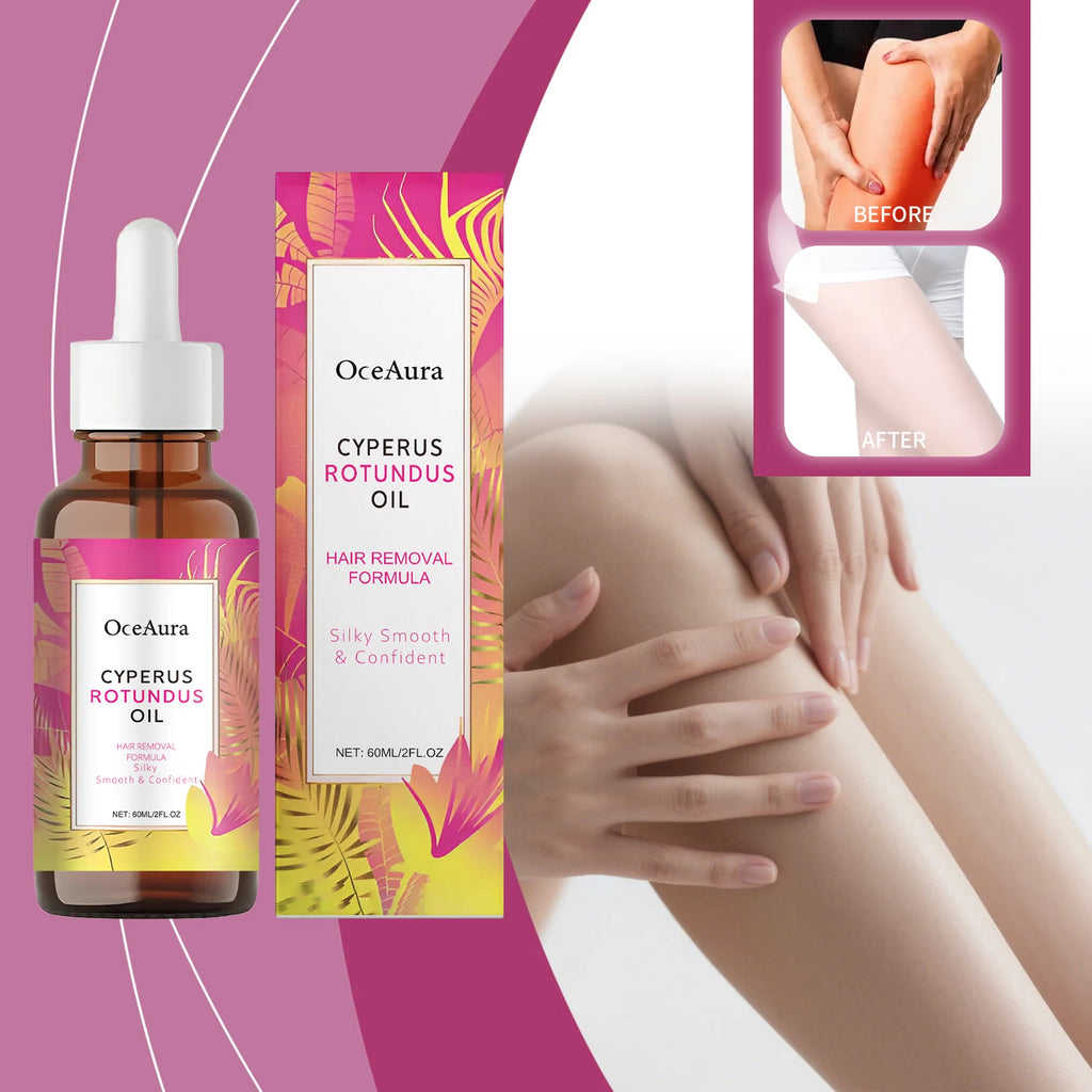 Cyperus Rotundus Oil for Hair Removal Soft Smooth Skin Care Deep Hydration Anti Hair Growth Inhibition After Shave Oil