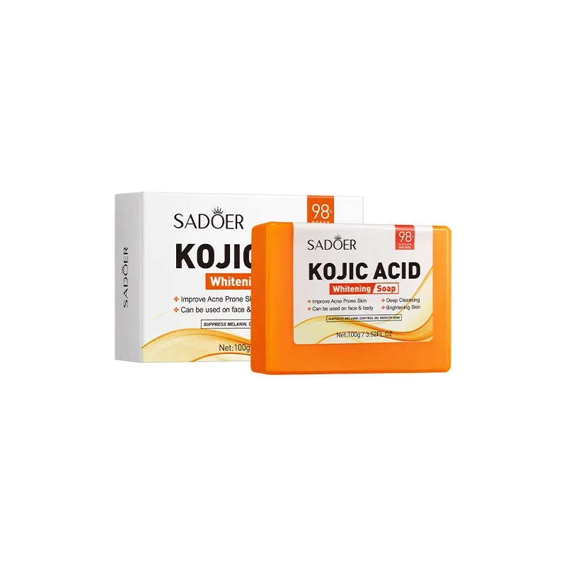Handmade Whitening Soap Skin Care Deep Cleaning Moisturizing Cleansing Essential Temperate Soap Brighten Skin Kojic Acid Soap