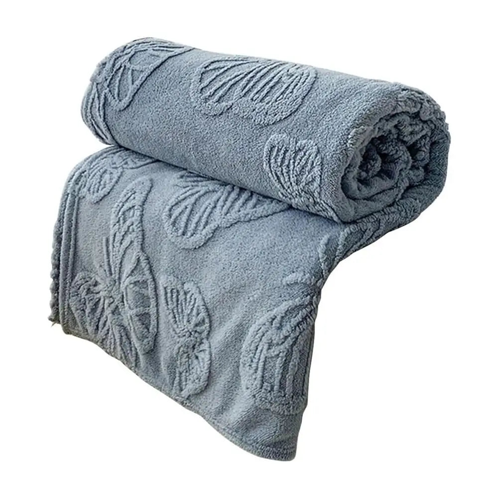 New Double Sided Cooling Blanket Skin-Friendly Cold Effect Conditioning Quilt 3D Butterfly Jacquard Breathable Cooler Quilt