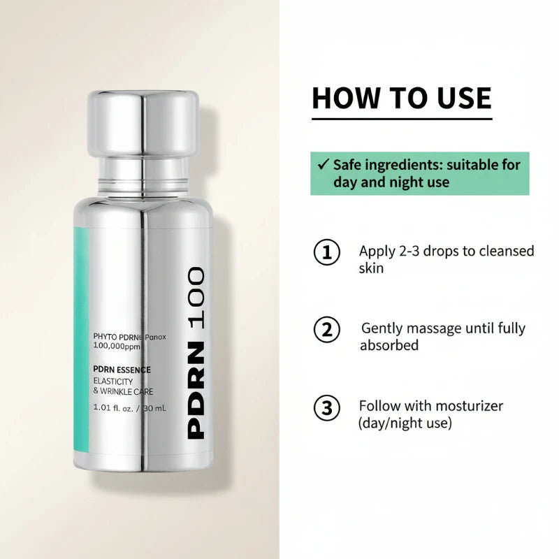 Korean Skincare PDRN Collagen Essence & Glow Stick Balm Set, Firming Moisturizing Face Hydrate Nourishing Lightweight Daily Care