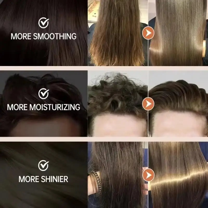 Keratin Hair Treatment Deep Repair Conditioning Hair Mask Essence for Dry Damage Frizzy Hair Soft Smooth Shiny Healthy Hair Care