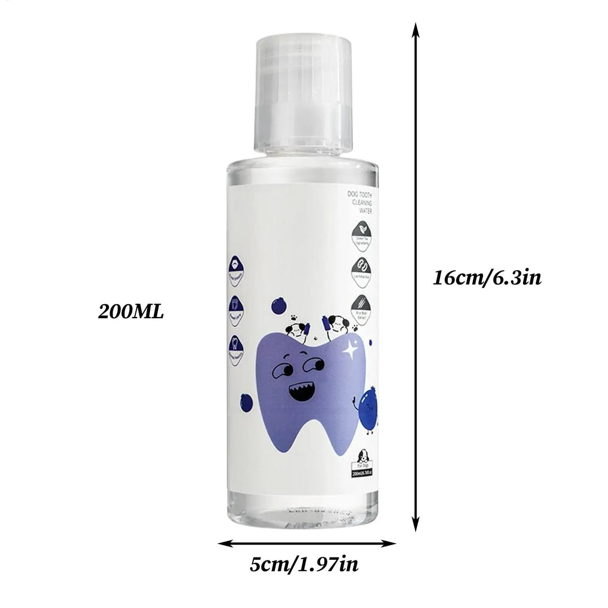 Dog Dental Water Additive 200ml Fresh Breath Teeth Care Solution Plaque Tartar Remover for Dogs Cats Pet Teeth Cleaning Care