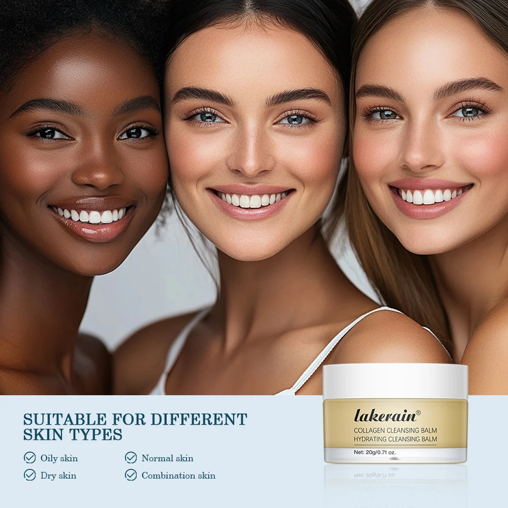 Lakerain Cleansing Balm Deep Cleansing Hydrating Softening And Nourishing Skin Gently Remove Facial Makeup Cleanser Balm
