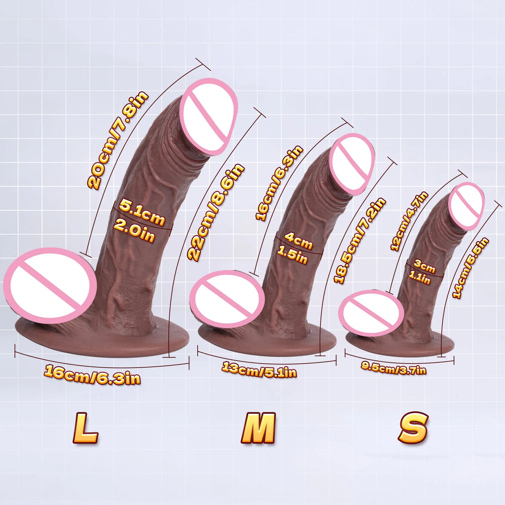 New Model Super Realistic Dildo,Erect Penis,Anal Plug,Real Large Testis,Adults Doods Sex Toy For Women Couple Flirting Sexuales