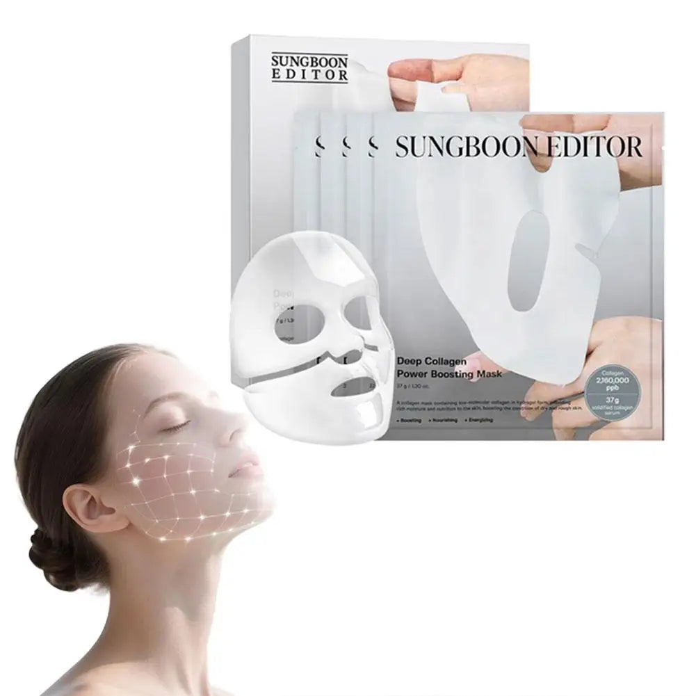 Korean SUNGBOON EDITOR Real Collagen Sleeping Pack 37g Low-Molecular Gel Mask Lift Smooth Rough Skin Anti-Wrinkle Hydrating Mask
