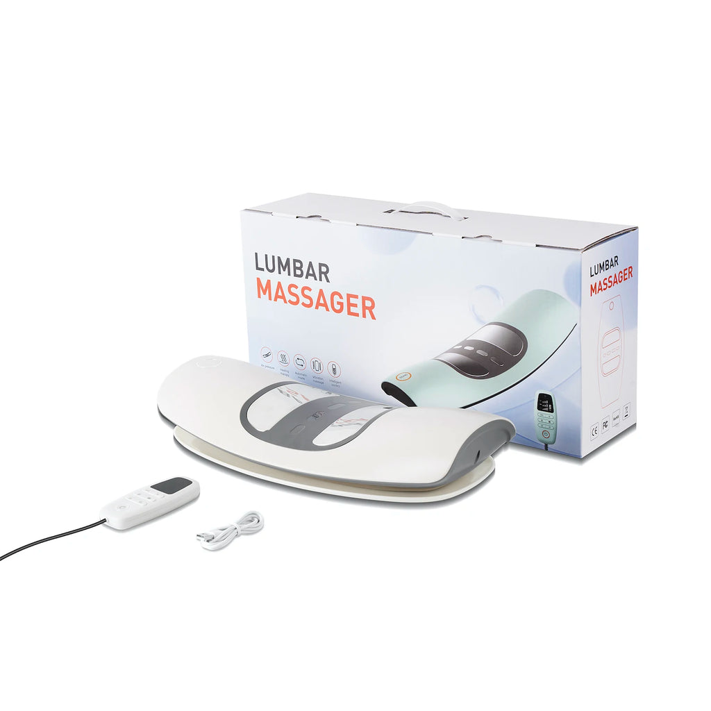 4 in 1 Lumbar Traction Device with Dynamic Airbag Traction Back Stretcher Adjustable Waist Back Massager for Muscle Relax