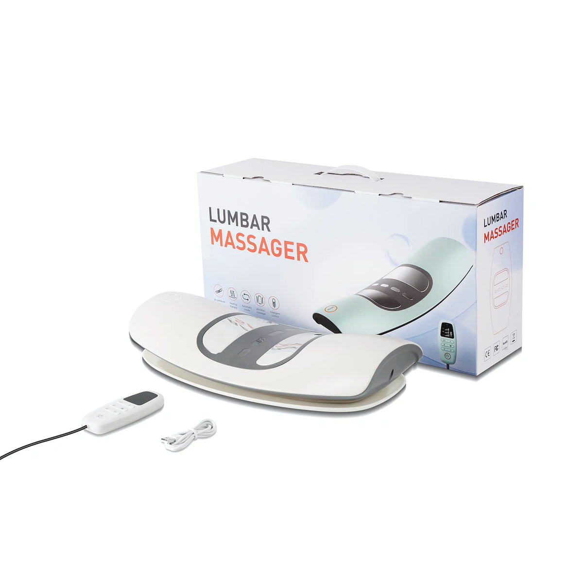 4 in 1 Lumbar Traction Device with Dynamic Airbag Traction Back Stretcher Adjustable Waist Back Massager for Muscle Relax
