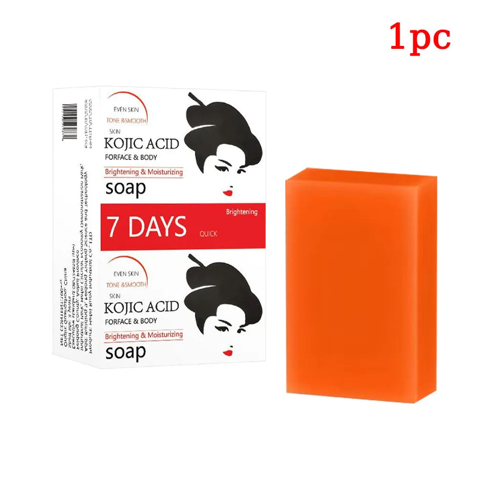 1/3/5Pcs Turmeric Soap Lemon Acids Handmade Soap Natural Skincare Bar Kojic Acid Soap For Moisturizing And Exfoliating Face Body