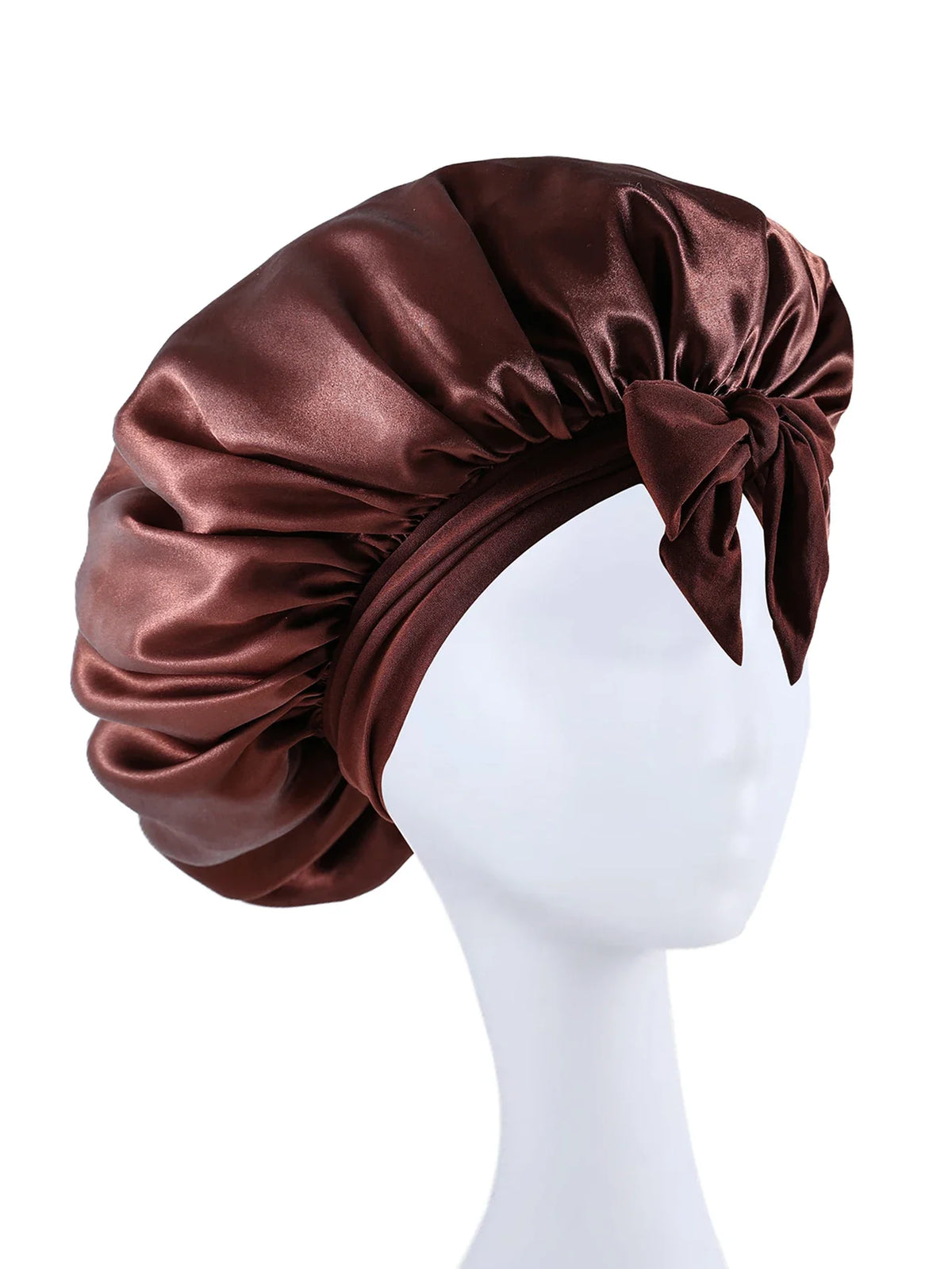 2026 New Silk Bonnet Sleeping Womens Satin Bonnet Hair Night Sleep Cap Tie Band CurlyHat Scarf Wrap Curly Hair Bonnets Beauty