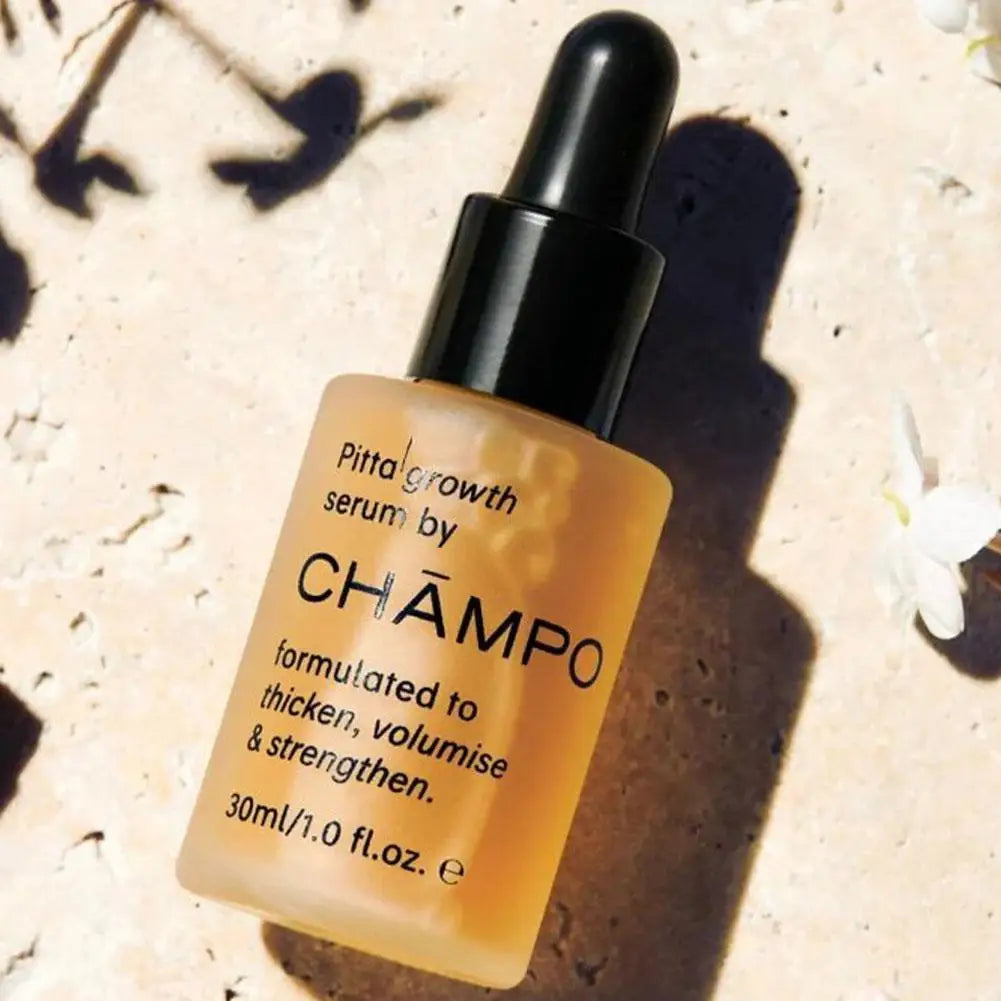 CHĀMPO Pitta Growth Hair Serum 30ml,Volumizing & Strengthening Hair Oil,Nourishing & Repairing Treatment for Fuller Thicker Hair
