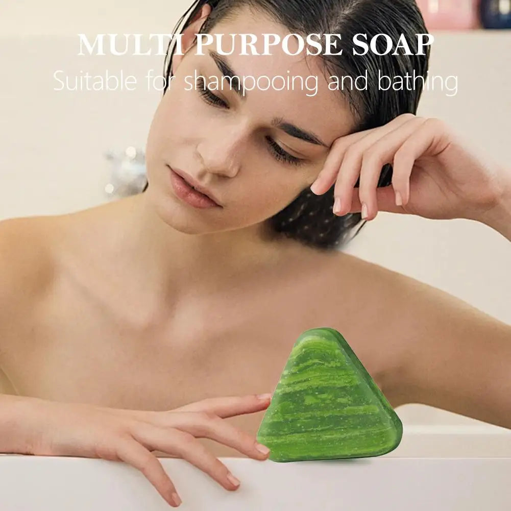 Herbal Formula Orchidaceae Polygonum Multiflorum Shampoo Handmade Soap Cleaning Oil-control Usman Grass Thick Hair Care Soap