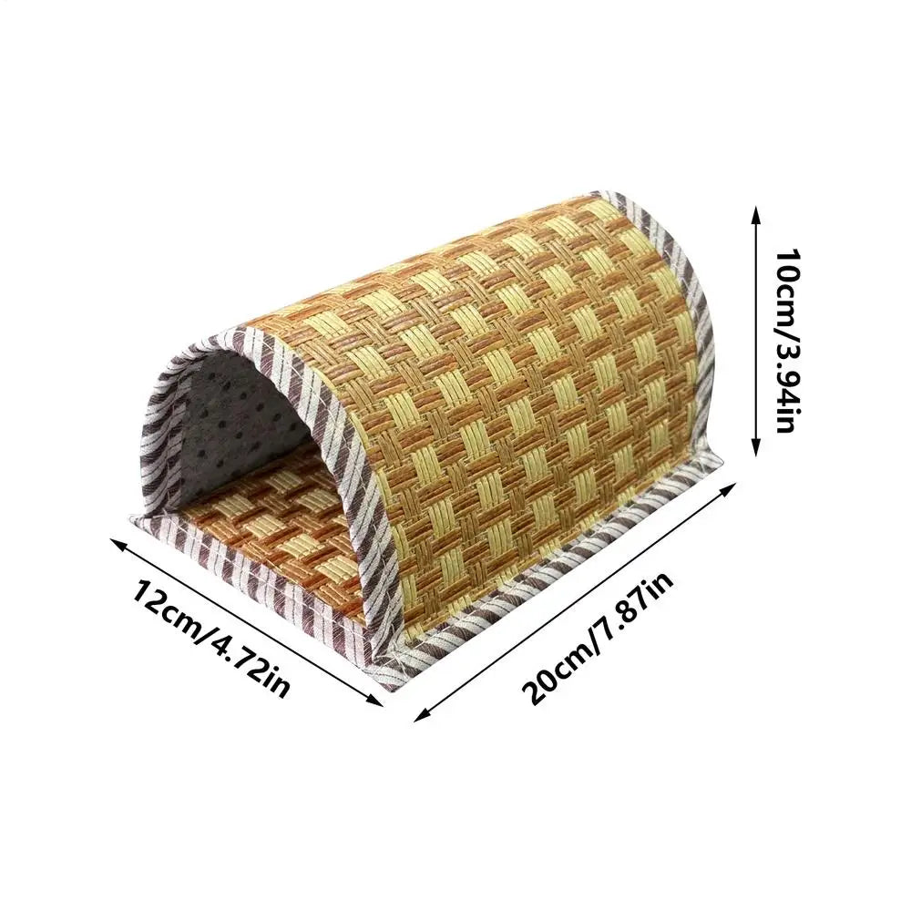 cooling Hamster Bed Breathable Wear Resistant Pet Cave Nest Weave Cooling Mat Hiding House Cage Hamster Habitat House Bed
