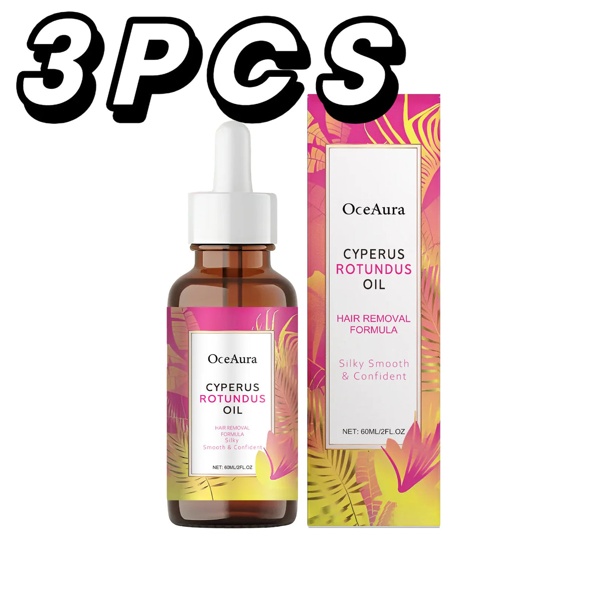 Cyperus Rotundus Oil for Hair Removal Smoothing Soothing Skin Care Moisturizes Armpit Leg Arm Hair Growth Inhibitor Depilatory