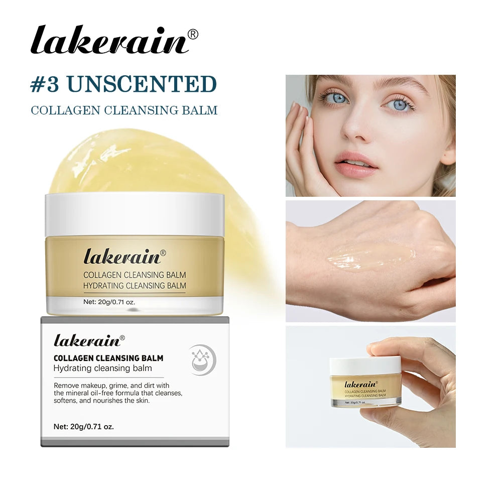 Lakerain Cleansing Balm Deep Cleansing Hydrating Softening And Nourishing Skin Gently Remove Facial Makeup Cleanser Balm