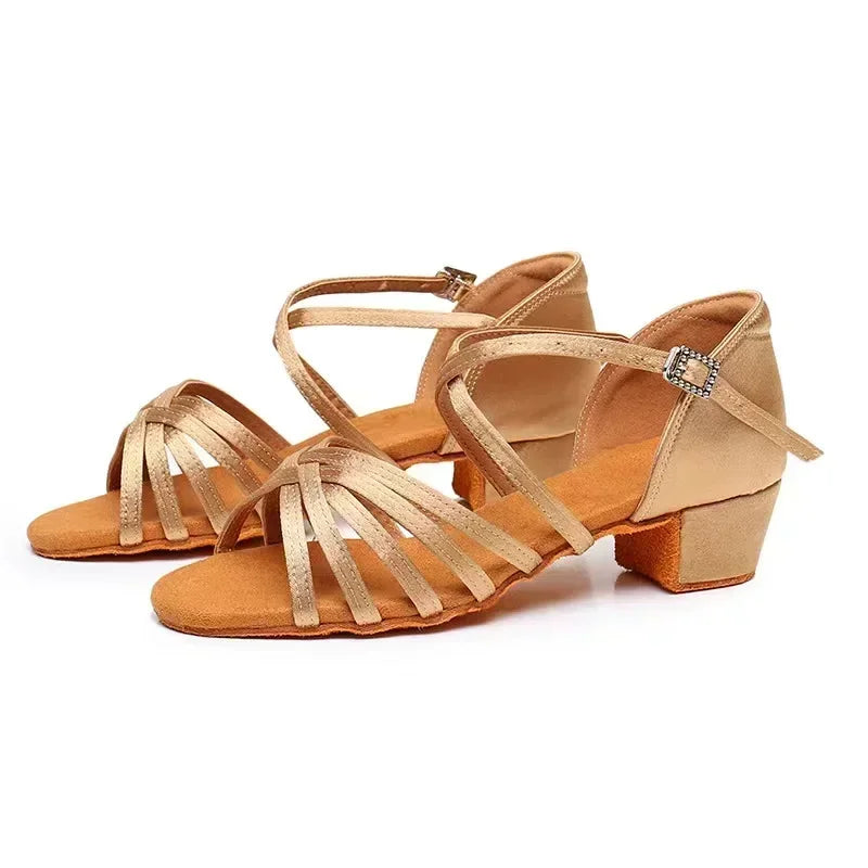 Girls Dance Shoes for Ladies Latin Ballroom Kids/kids Tango Salsa Latin Dance Shoes Low Heel Salsa Training Shoes