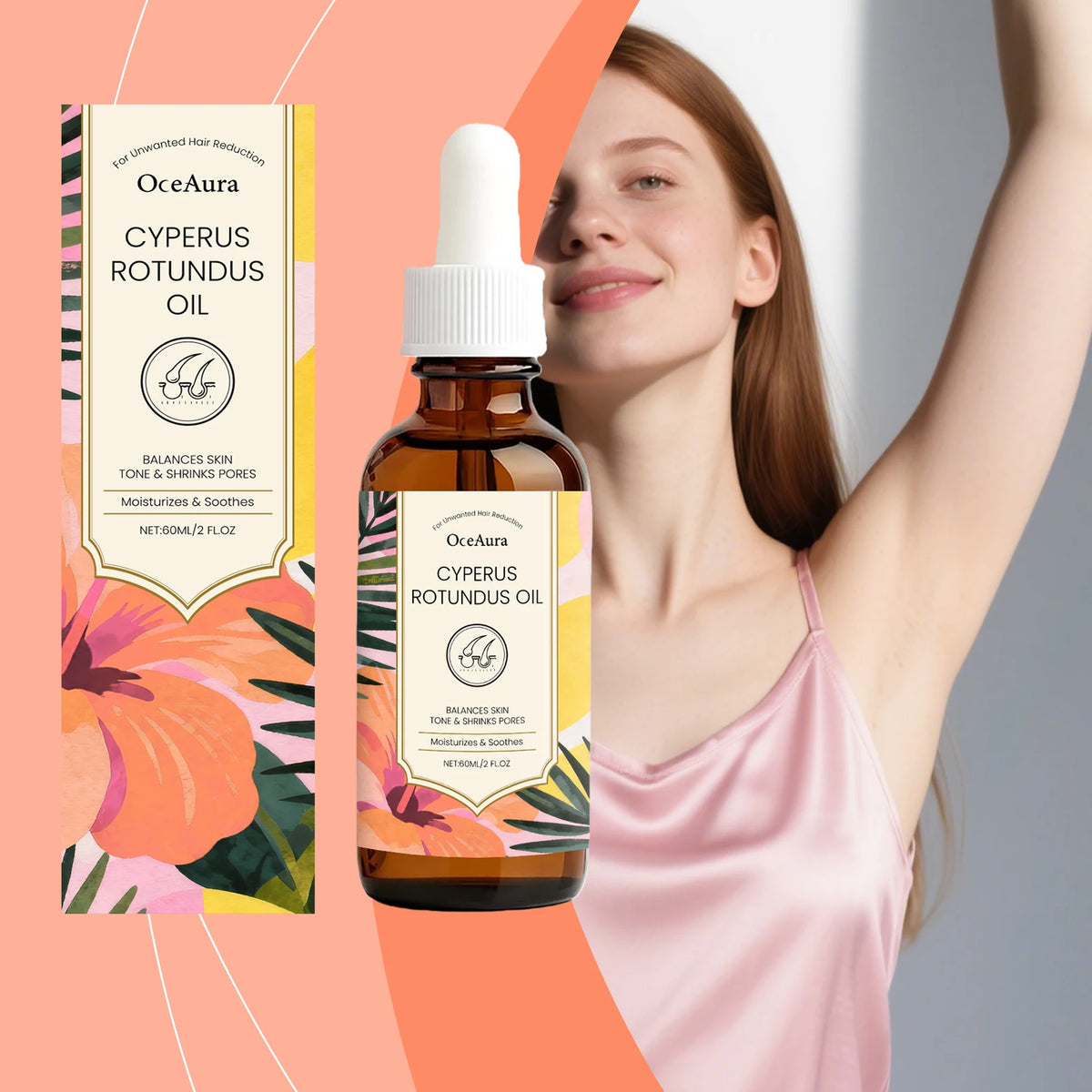 Cyperus Rotundus Oil For Hair Removal After Soft Smooth Skin Care Deep Hydration Anti Hair Growth Inhibition After Shave Oil60ml