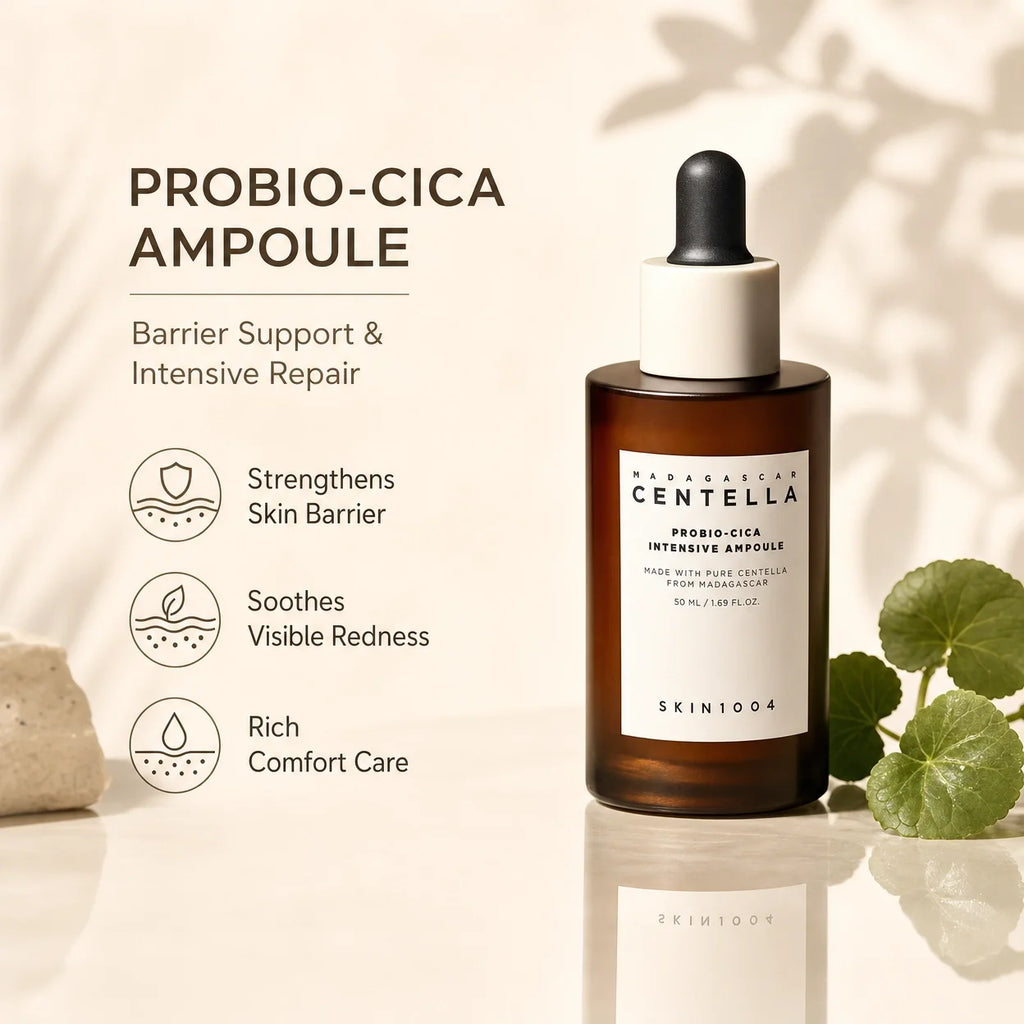 Korean Centella Ampoule Essence,Brightening Calming and Repairing Pores Smoothing Face Moisturize Serum Daily Face Care Products