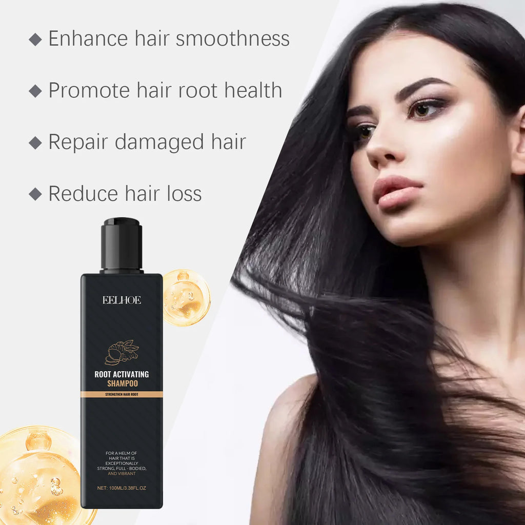 Eelhoe Ginger Root Hair Care Shampoo Series Dandruff Control Reducing Brittle Pure Plant Strengthens Roots Shampoo for Hair Loss