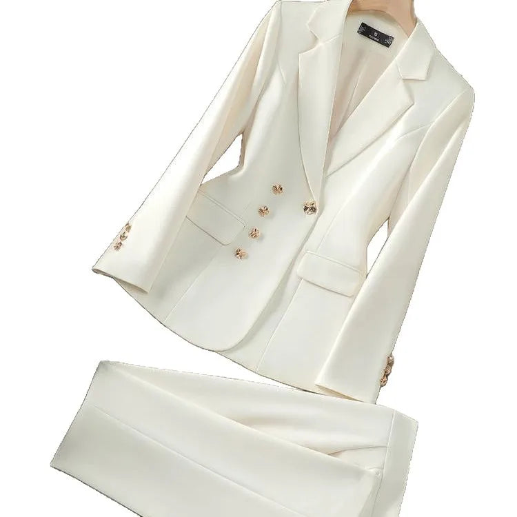 Women New Elegant Fashion Slim Fit Executive Business Commuting Workwear Professional Suit Set Business Suit Workwear Office