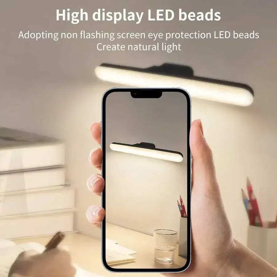 LED Makeup Mirror Light USB Rechargeable Stepless Dimming Magnetic Vanity Lamp For Bedroom Selfie Wardrobe Bathroom Lighting