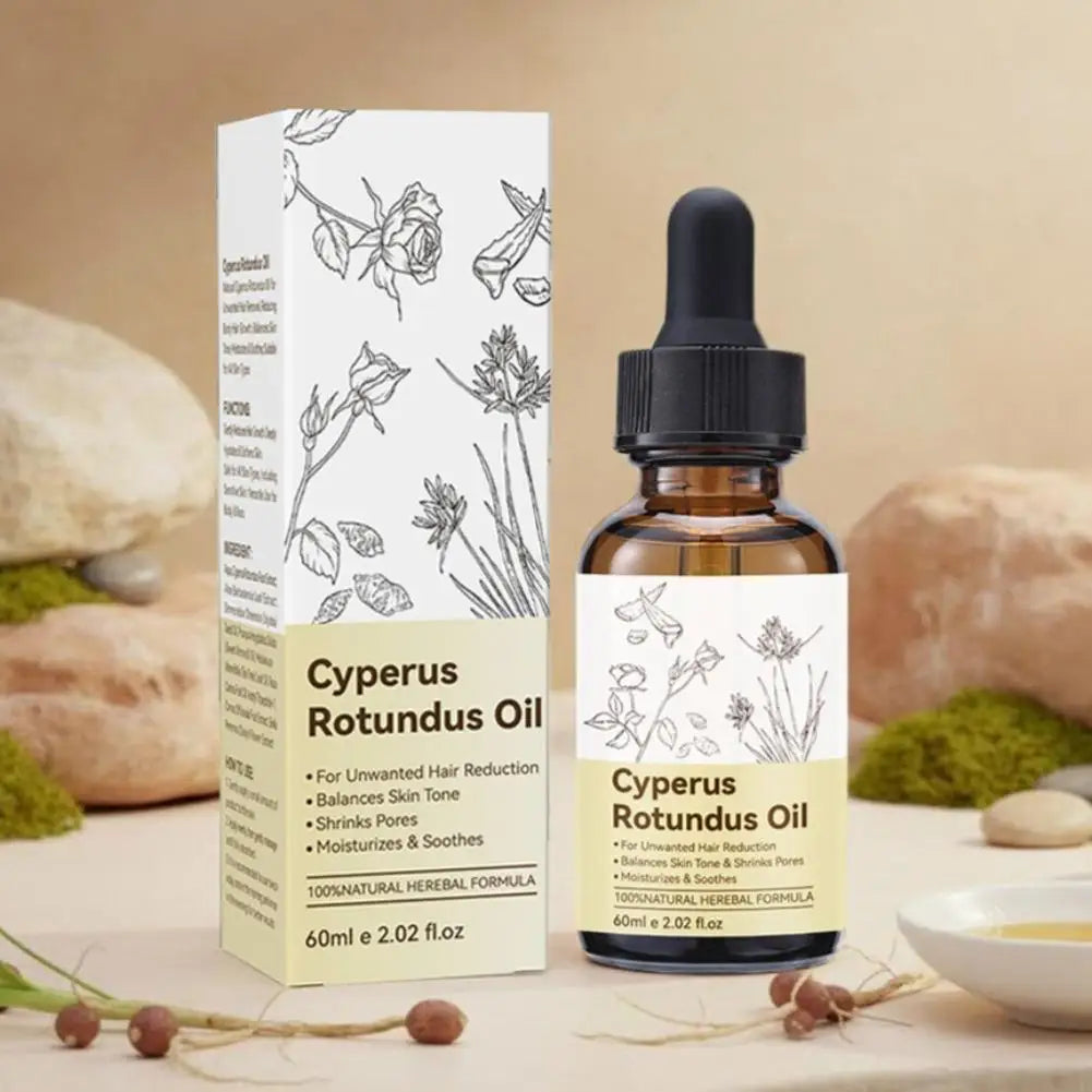 Natural Cyperus Rotundus Essential Oil Pure Plant Hair Removal Care Oil Smooth Skin Soothing Relax Body Massage Aromatherapy