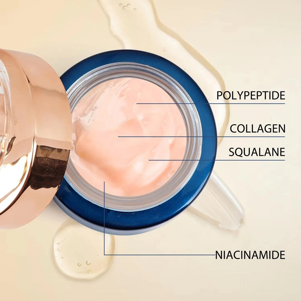 50g  Japanese Collagen Face Cream Nourish Plump Up Skin,fresh Texture Cream Make Skin Younger Day/Night Cream Moisturizer