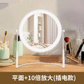Aesthetic Small Mirror Girls Modern Bedroom Table Makeup Mirror Kawaii Pink Espejo Con Luz Led Para Maquillaje Home Decoration