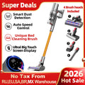 ABIR VC205 Cordless Handheld Vacuum Cleaner,27000PA,Touch Screen,Smart Dust Sensor,Auto Speed Control for Home Bed Carpet Clean