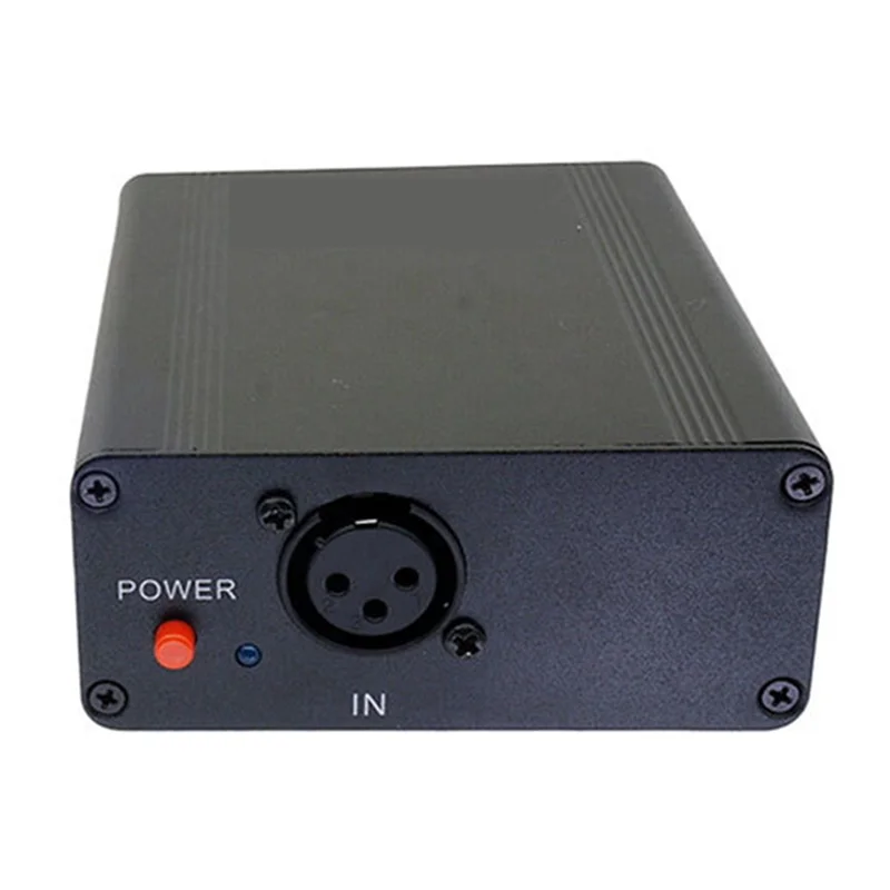 ABAC-Condenser Microphone Recording Equipment Compatible 48V Phantom Power Supply Outdoor Portable Rechargeable