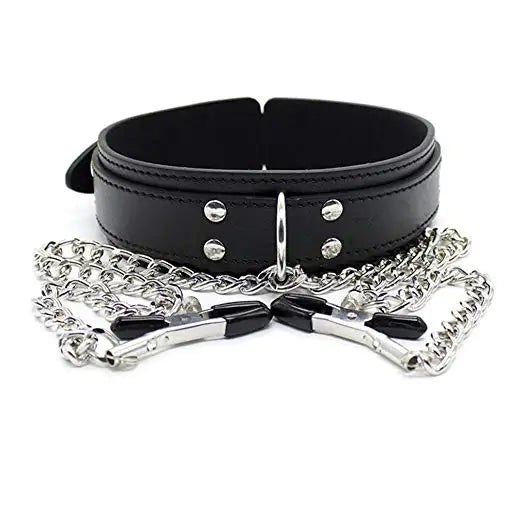 Adult Games Sexy Toys For Women Couples BDSM Bondage Fetish Collar Chain Collars Nipple Clamps Vagina Clitoris Sex Products 18+