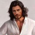 Men's and Women's Medium to Long Wavy Wig with Bangs and Curly Brown Short Curly Synthetic Wig, Natural Wavy Black Brown