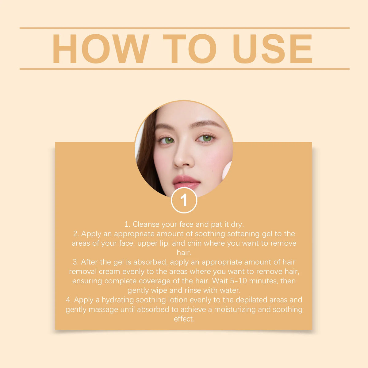 Hair Removal Cream Kit Improving Skin Texture Soothing Sensitive Skin Smoothing Refreshing Nourish Hydrating Painless Depilatory