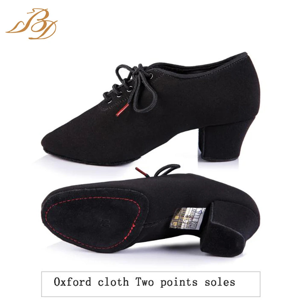 BD Dance Elegant Party Shoes for Women Latin Dance Shoes Practice Girls Child Tango Shoes Adult Social Soft Female PracticeT1-B