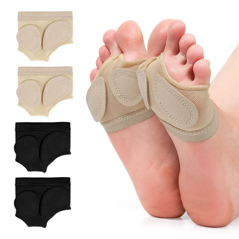 Non-Slip Ballet Dance Foot Pads | 2-Piece Microfiber & Mesh Floor Mat for Ballet & Fitness