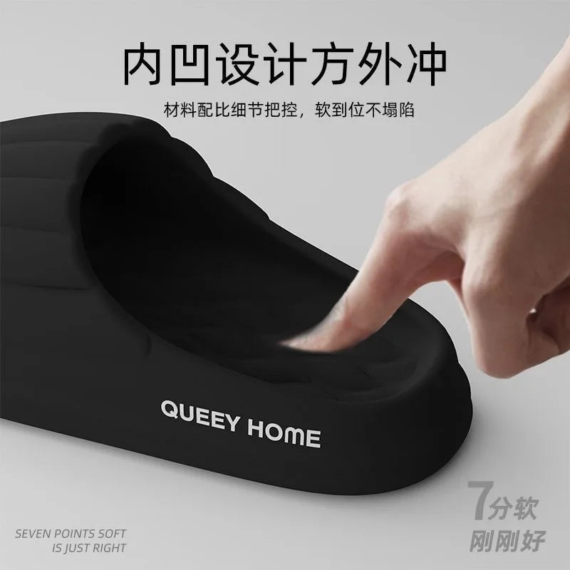Slippers 2025 Summer Indoor Home Bathroom Anti slip External Wear Anti odor Male and Female Couples Can Wash with Water