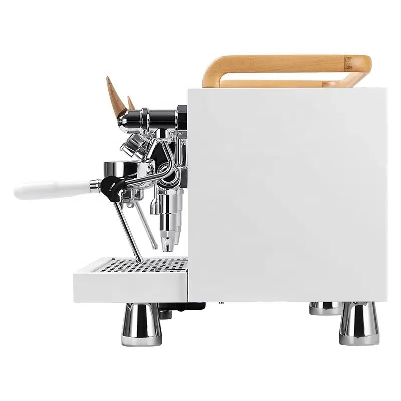 Custom New Style Horn Design Lever Cafetera Pub Semi-Automatic Commercial Espresso Coffee Machine With Pressure Gauge