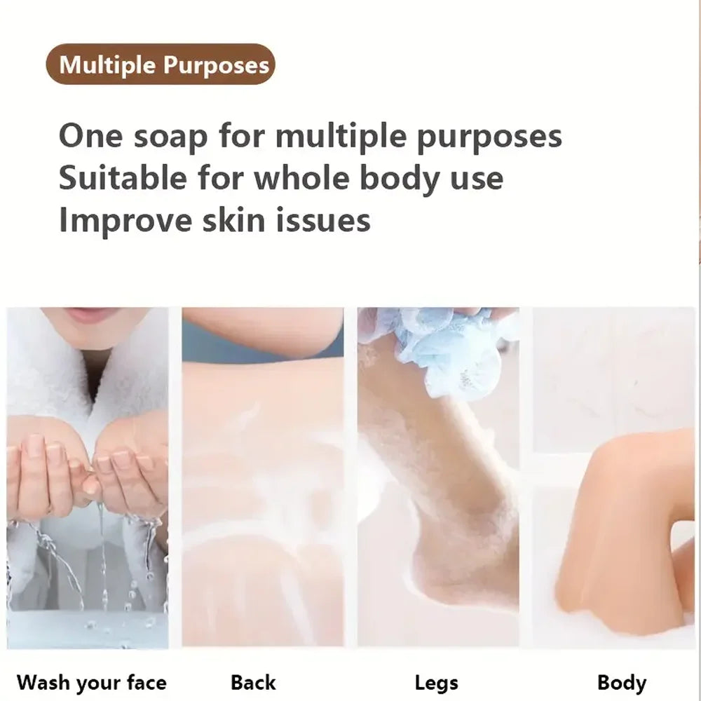 Handmade whitening soap skin care deep cleansing moisturizing cleansing essential oil mild soap brightens skin sandalwood soap