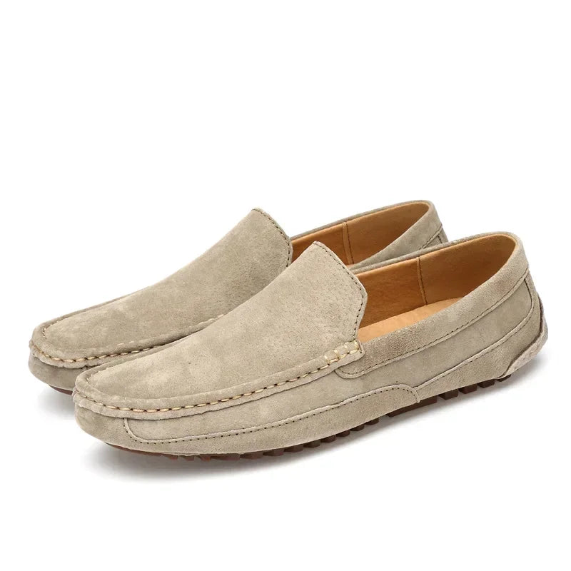 Suede Leather Man Loafers Luxury 2025 Casual Shoes For Men Boat Shoes Handmade Men Slipon Driving Shoes Male Moccasins Zapatos