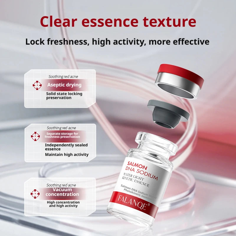 Salmon DNA Sodium Serum PDRN Collagen Facial Serum Whitening Firming Elasticity Skin Renewal Repair Korean Beauty 10pcs/pack