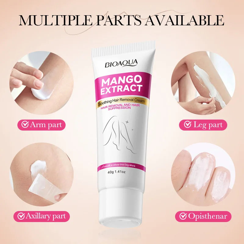 Permanent Hair Removal Cream Hair Growth Inhibitor Face Arm Armpit Leg Intimate Areas Painless Depilatory For Men Women Care