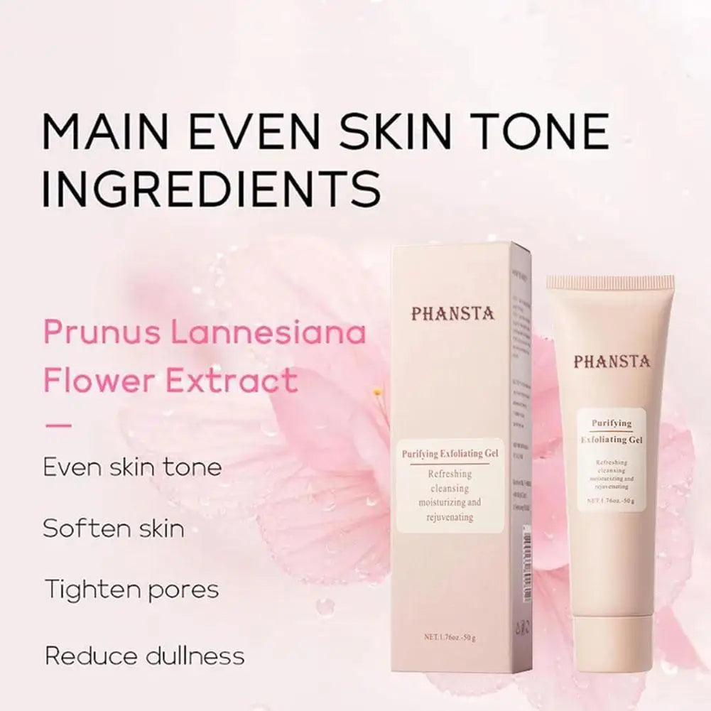 Face Exfoliating Gel Deep Cleansing Pores,Remove Dead Skin Purify Gentle Exfoliate Oil Control Moisturizing Face Scrub Skin Care