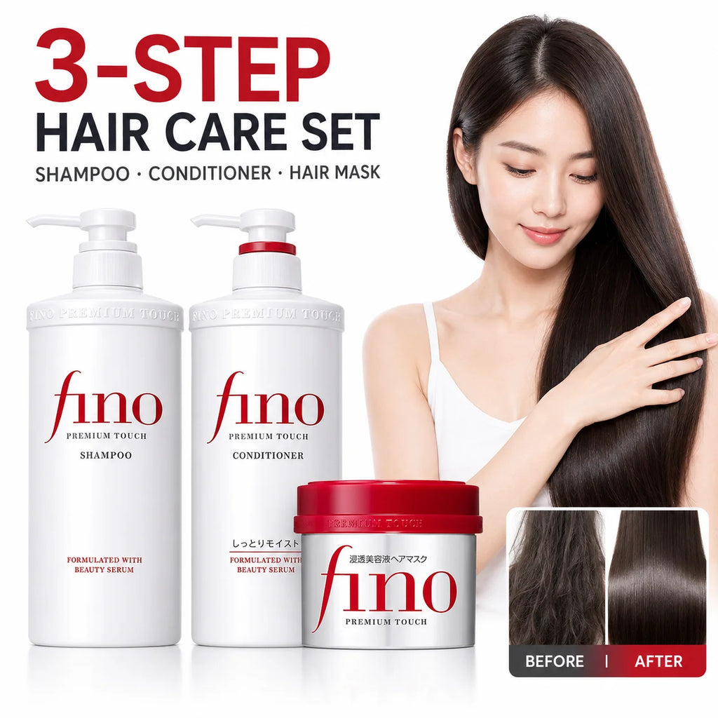 Japanese Fino Moisturizing Shampoo  Deep Repair Damaged Hair Oil Control Volumizing Improve Frizz Repair Split Ends